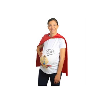 Mummy's Baby Mommy Fat Beyaz Hamile Tişört