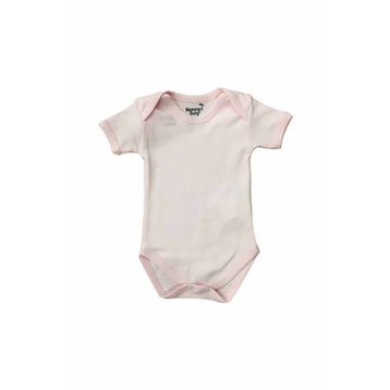 Mummy's Baby Pembe Kısa Kollu Çıtçıtlı Body