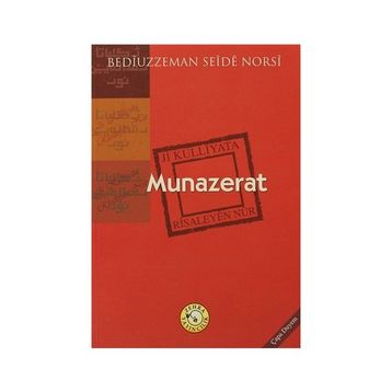 MÜNAZARAT (MUNAZERAT) - BEDİÜZZAMAN SAID NURSI