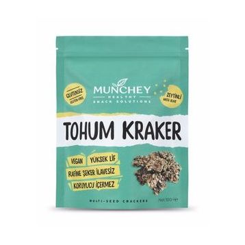 Munchey 100 gr Zeytinli Tohum Kraker (3 adet)