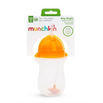 Munchkin 12 Ay+ 296 ml Turuncu Tıklama Kilitli Uçlu Alıştırma Bardağı