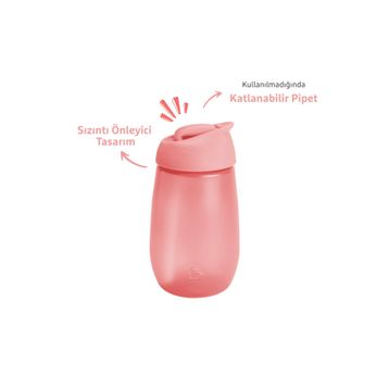 Munchkin 296 ml 12 Ay+ Pembe Simple Clean Pipetli Alıştırma Bardağı