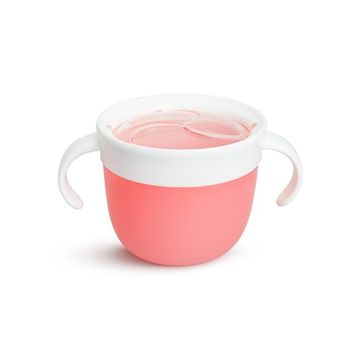 Munchkin Güvenli Kapatılabilir Kapaklı 12+ Ay Pembe Atıştırmalık Kabı