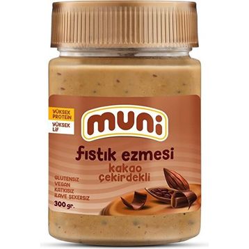 Muni 300 gr Kakao Çekirdekli Fıstık Ezmesi