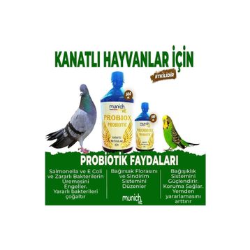 Munich Vet Probiox 500 ml Kanatlı Hayvanlar İçin Canlı Probiyotik