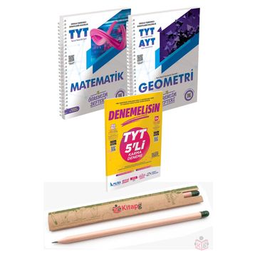 Murat Yayınları TYT Matematik ve TYT AYT Geometri Öğrencim Defteri - Denemelisin 5'li Karma Deneme