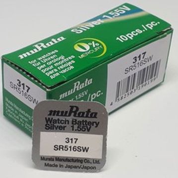 Murata Sony 317 SR516SW 1,55V Saat Pili