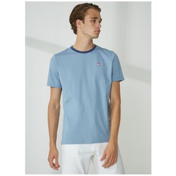 Murphy & Nye LIMBER Bisiklet Yaka Düz Açık Lacivert Erkek T-Shirt