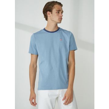 Murphy & Nye LIMBER Bisiklet Yaka Düz Açık Lacivert Erkek T-Shirt