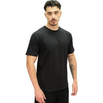 MuscleCloth Basic Kısa Kollu Siyah Erkek T-Shirt
