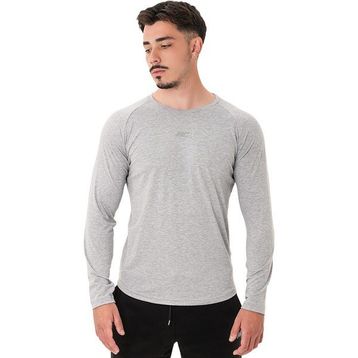 MuscleCloth Elite Reglan Uzun Kollu Gri Erkek T-Shirt