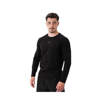 MuscleCloth Elite Reglan Uzun Kollu Siyah Erkek T-Shirt
