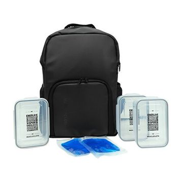 MuscleCloth Elite Termo Siyah Sırt Çantası Seti