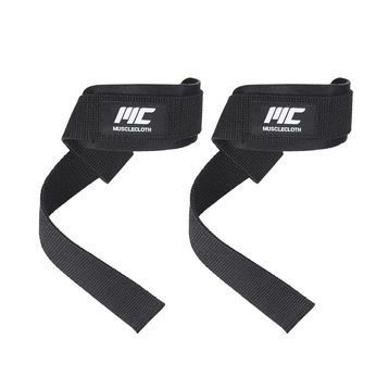 MuscleCloth Lifting Straps Siyah Standart Padded
