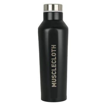 MuscleCloth Paslanmaz 500 ml Siyah Çelik Termos