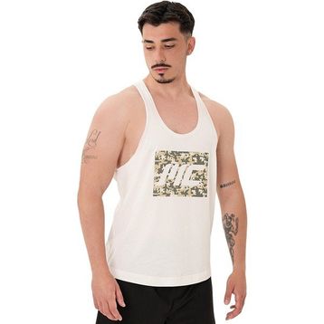 MuscleCloth Tactical Kırık Beyaz Erkek Atlet