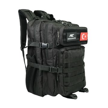MuscleCloth Tactical Siyah Sırt Çantası