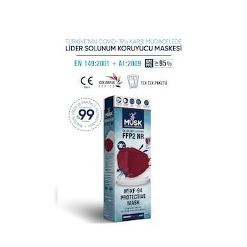 Musk FFP2 10'lu Bordo Maske
