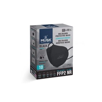 Musk FFP2 N95 30'lu Siyah Maske