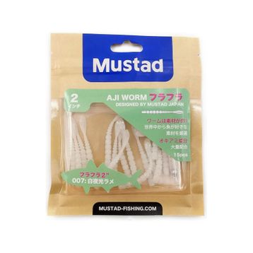 Mustad 005 Aji Worm Fla-Fla 5 cm 15'li Sahte Kurt
