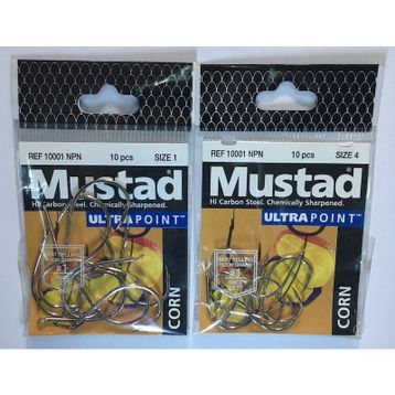 Mustad 10001 NPBN Siyah 10'lu Olta İğnesi