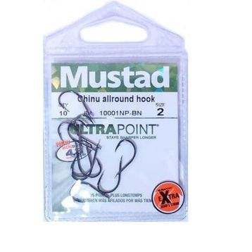 Mustad 10001 NPBN Siyah 10'lu Olta İğnesi
