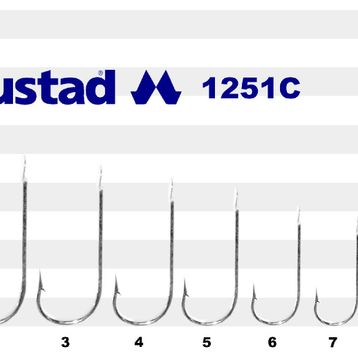 Mustad 1251C No:8 100'lü Olta İğnesi