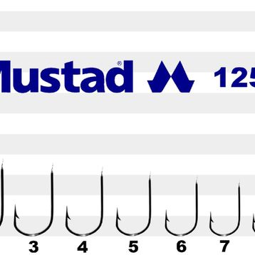 Mustad 1253-A No:7 100'lü Paket Olta İğnesi