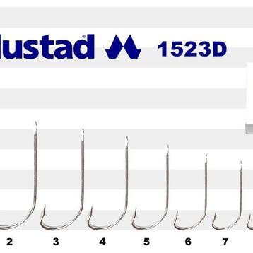 Mustad 1523D No:3 100'lü Paket Olta İğnesi