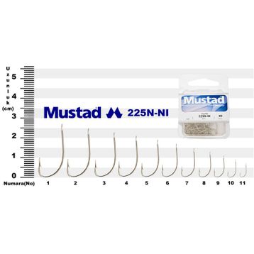 Mustad 225 No:5 50'li Paket İğne