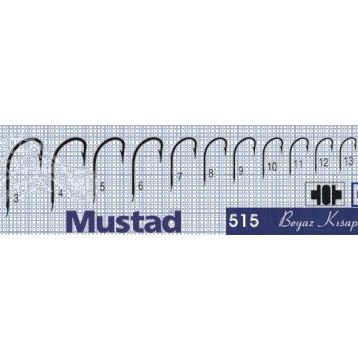 Mustad 515 50'li Nikel No:1 Olta İğnesi