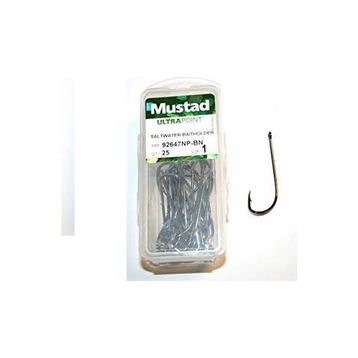 Mustad 92647 NPBN 3-0 Siyah 25'li Olta İğnesi