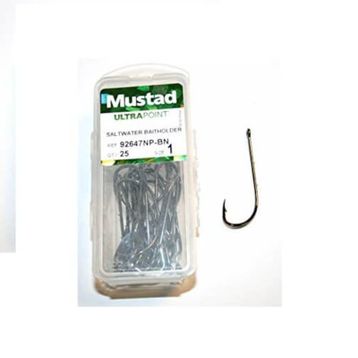 Mustad 92647 NPBN 3-0 Siyah 25'li Olta İğnesi