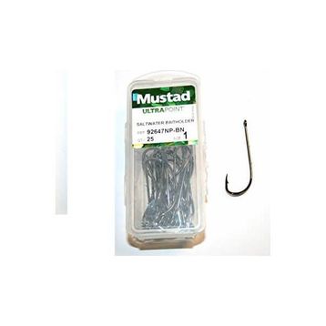 Mustad 92647 NPBN 3-0 Siyah 25'li Olta İğnesi