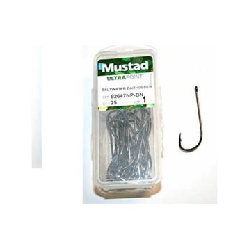 Mustad 92647 NPBN 3-0 Siyah 25'li Olta İğnesi