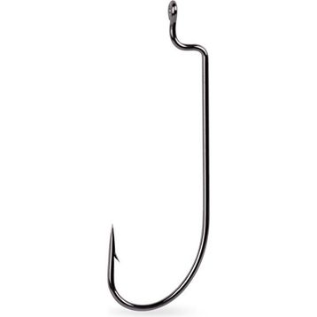 Mustad Offset Worm 39121NP-BN Black Nıckel-No:1-0 - 7'li Olta Iğnesi