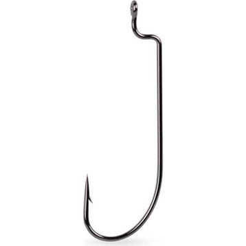 Mustad Offset Worm 39121NP-BN Black Nıckel-No:1-0 - 7'li Olta Iğnesi