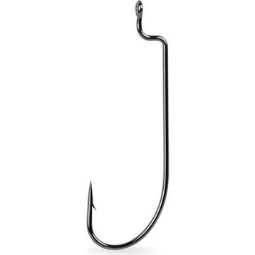 Mustad Offset Worm 39121NP-BN Black Nıckel-No:2-0 - 7'li Olta İğnesi