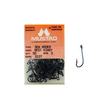 Mustad Sea Hooks 3137 NO:5 50 Parça Suni Balık Yemi İğnesi