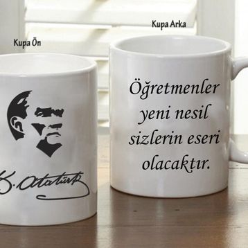Mustafa Kemal Atatürk Kupa Bardak