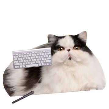 Mustard Fat Cat Mouse Pad