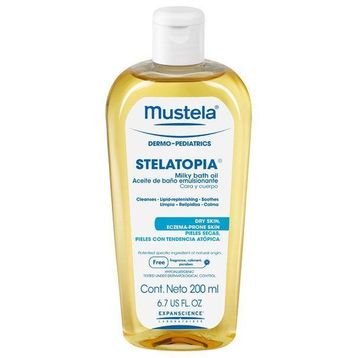 Mustela Stelatopia Milky Bath Oil 200 ML Çok Kuru-Atopik Ciltler İçin Banyo Yağı