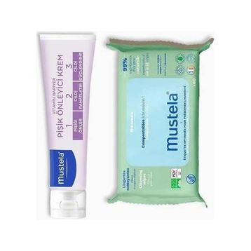 Mustela Vitamin Barrier 1-2-3 Cream 100 ml+60 Yaprak Kompost Edilebilir Islak Mendil