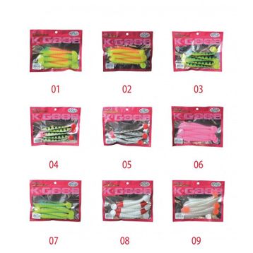 Mutant 3534 Typoon Soft 12 cm Levrek Silikonu 5'li Paket Suni Yem