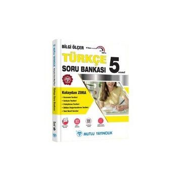 Mutlu Yayınları 5. Sınıf Türkçe Bilgi Ölçer Soru Bankası