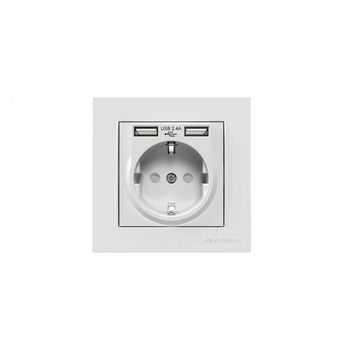 Mutlusan 2'li USB'li Topraklı Priz