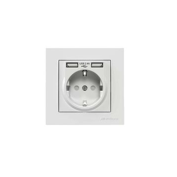 Mutlusan 2'li USB'li Topraklı Priz