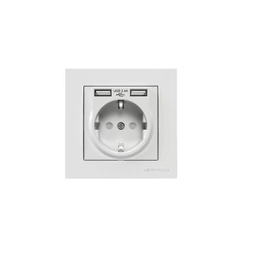 Mutlusan 2'li USB'li Topraklı Priz