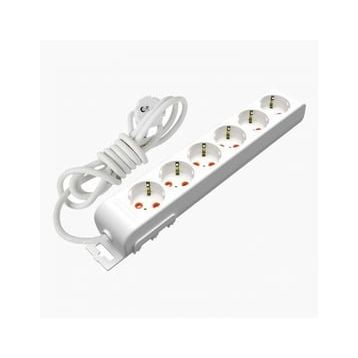 Mutlusan 3 mt Ritech 6'lı Ç.K. USB Topraklı Priz