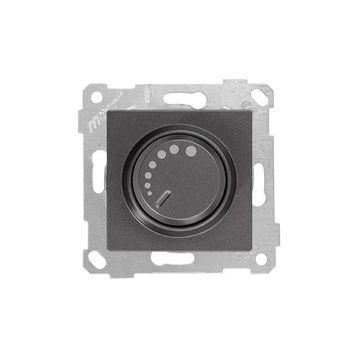 Mutlusan 600 W Çerçevesiz Rita Füme Işıklı Dimmer
